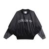 Adidas Originals x Human Made Uch bargli yurakli bosma logotipli quti shaklidagi kruglyak bo'yinli erkaklar svitshoti qora GM4278