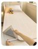 Quilted Dormitory Bed Mat Set: Thin Pad, Bunk and Double Bed Protector, Pillowcase, Mattress Cover