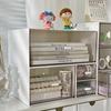 Desktop Storage Box Transparent Drawer Stationery Cosmetics Organizer Student Pen Holder Sundries Office Storage Rack