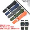 16mm Watch Strap For Casio G-Shock GM-5600/GA2100/GM2100 Quick Release TPU Sport Diving Gshock Watchband Bracelet