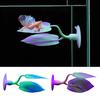 Fish Tank Leaf with Suction Cup Eco-friendly Vibrant Color Simple Installation Small