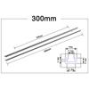 1Pcs Slide Guide Rail T-Track T Slider Fixture Slot Slide Aluminium Alloy T-Slot Track 300-600mm 19 Type 19x9.5mm