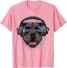 Music Pit Bull DJ Graphic Print Men's Cotton Crew Neck T-Shirt Summer Trip Tee