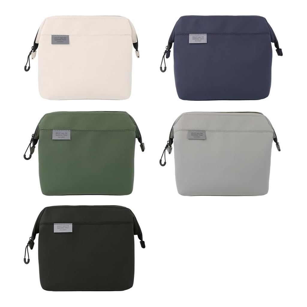 Delfonics Inner Carrying Water-Repellent Wire Pouch, Size M, Women's Makeup Pouch (Black)