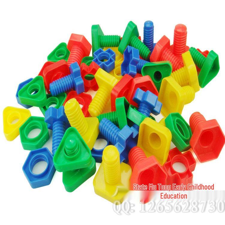 Развивающая игрушка для малышей «Сопоставление винтов и болтов» (1-3 года) - Настольные сборочные блоки и обучающее пособие