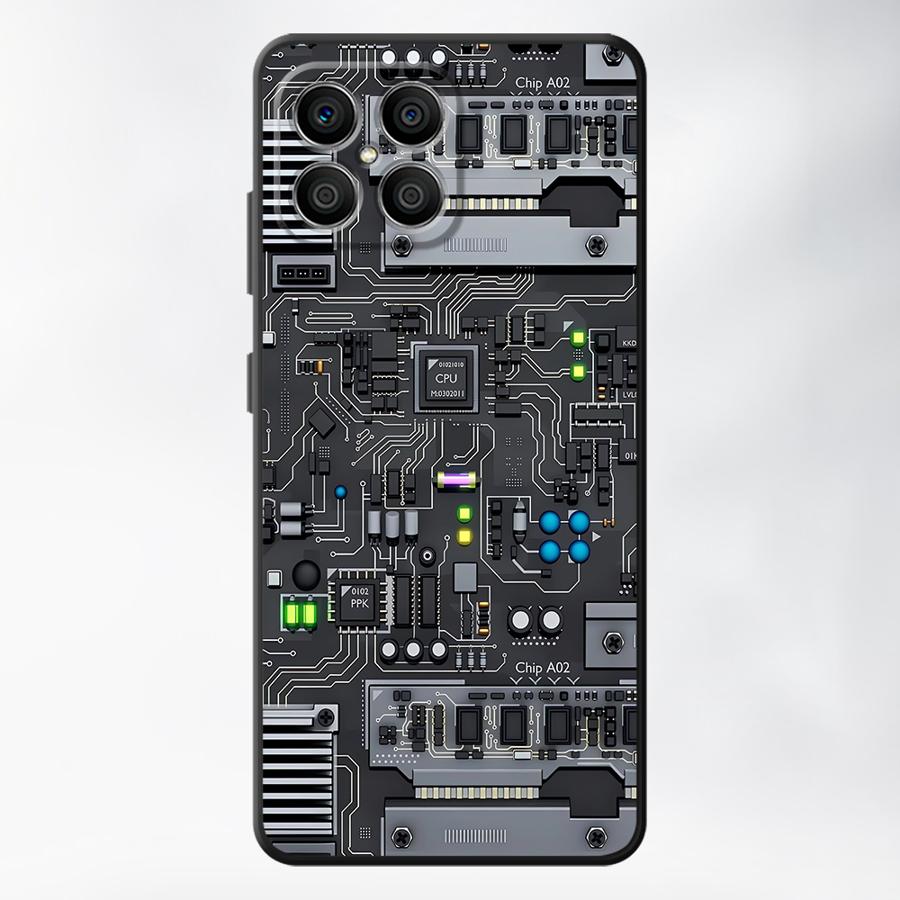 Чехол для Huawei P30 P20 Pro P20 P40 Lite P Smart 2019 P20 Lite 2018 Funda Чехол для телефона Ретро Печатная плата