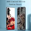 Аниме Горячая кровь Узор Гачи Акута Чехол для телефона Для Samsung Galaxy S25 S24 S23 S22 S21 S20 Plus Ultra Note20 Мягкий Черный