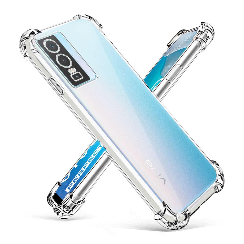 For Vivo Y76 5G Case V2124 Clear Shockproof Silicone Soft TPU Phone Case For Vivo Y74S 5G VIVO Y76S 5G Clear Protect Back Cover