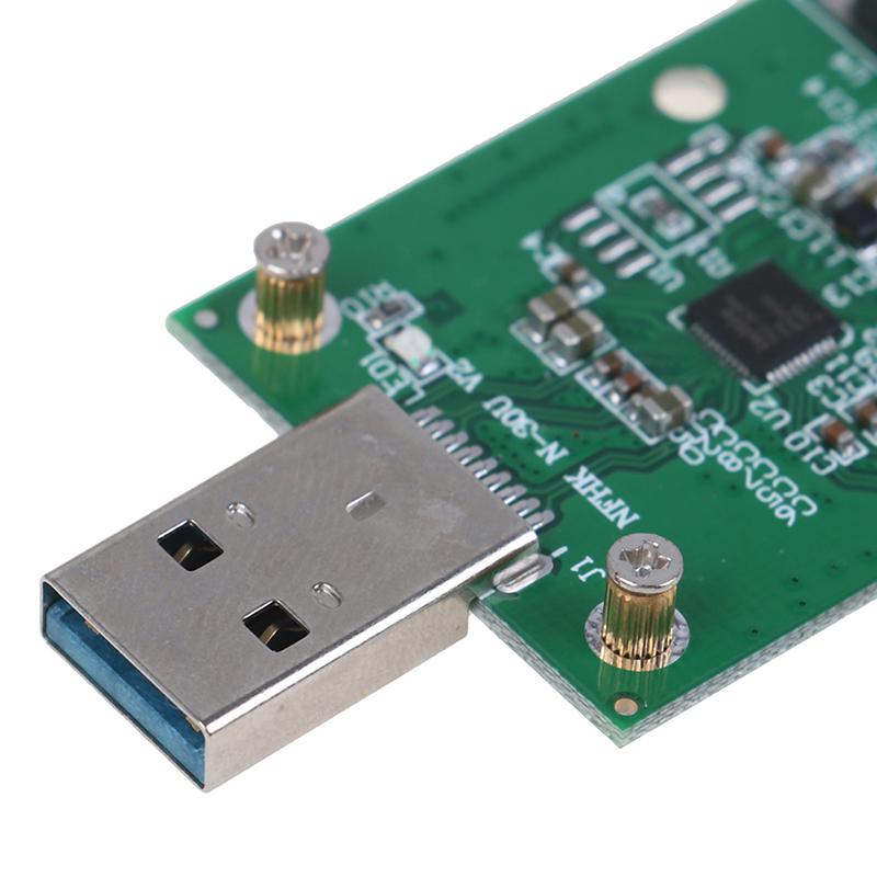 1 шт. Mini Usb 3.0 для Pcie Msata внешний SSD-адаптер для печатной платы