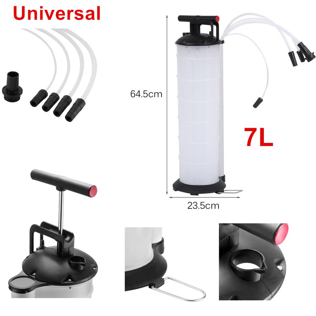 Белый Экстрактор Жидкости Ручной Вакуумный Насос для Смены Масла 7 л