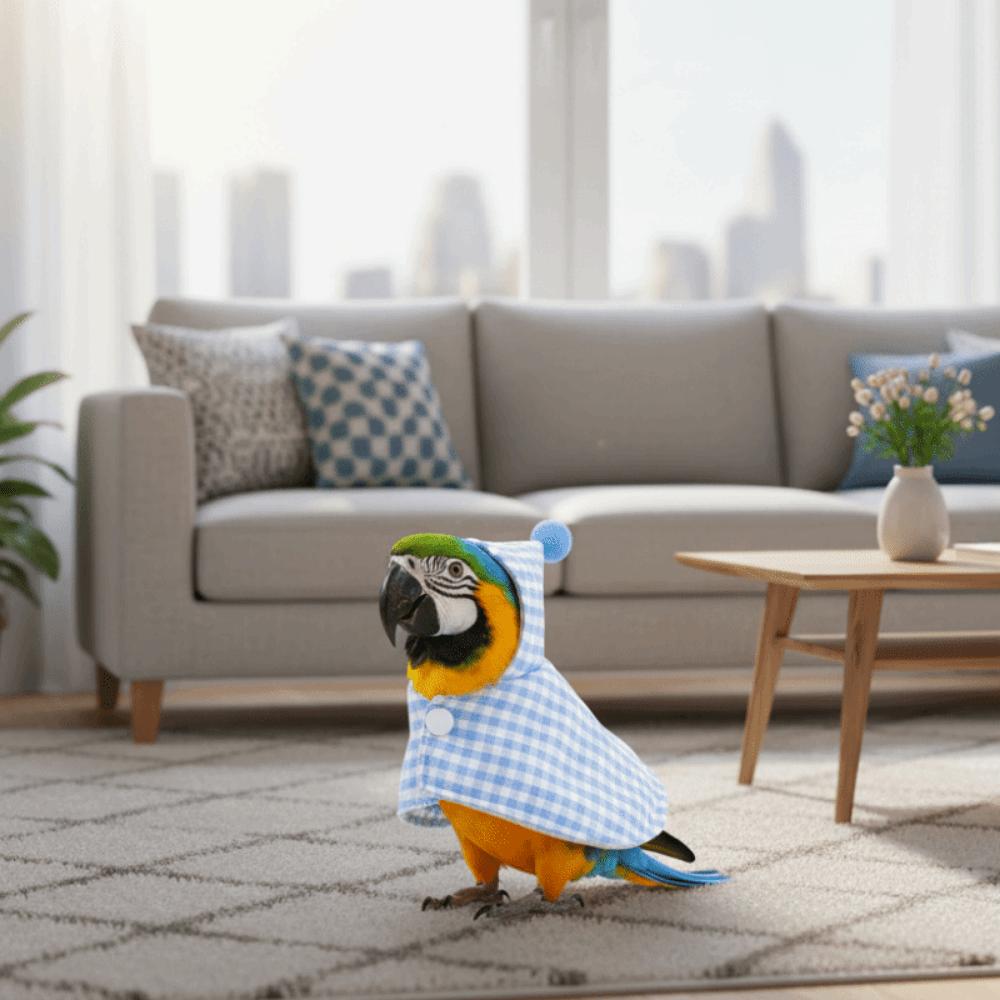 Windproof Pet Parrot Cape Thickened Bird Flight Suit Fashion Bird Jacket Coat  Autumn Winter