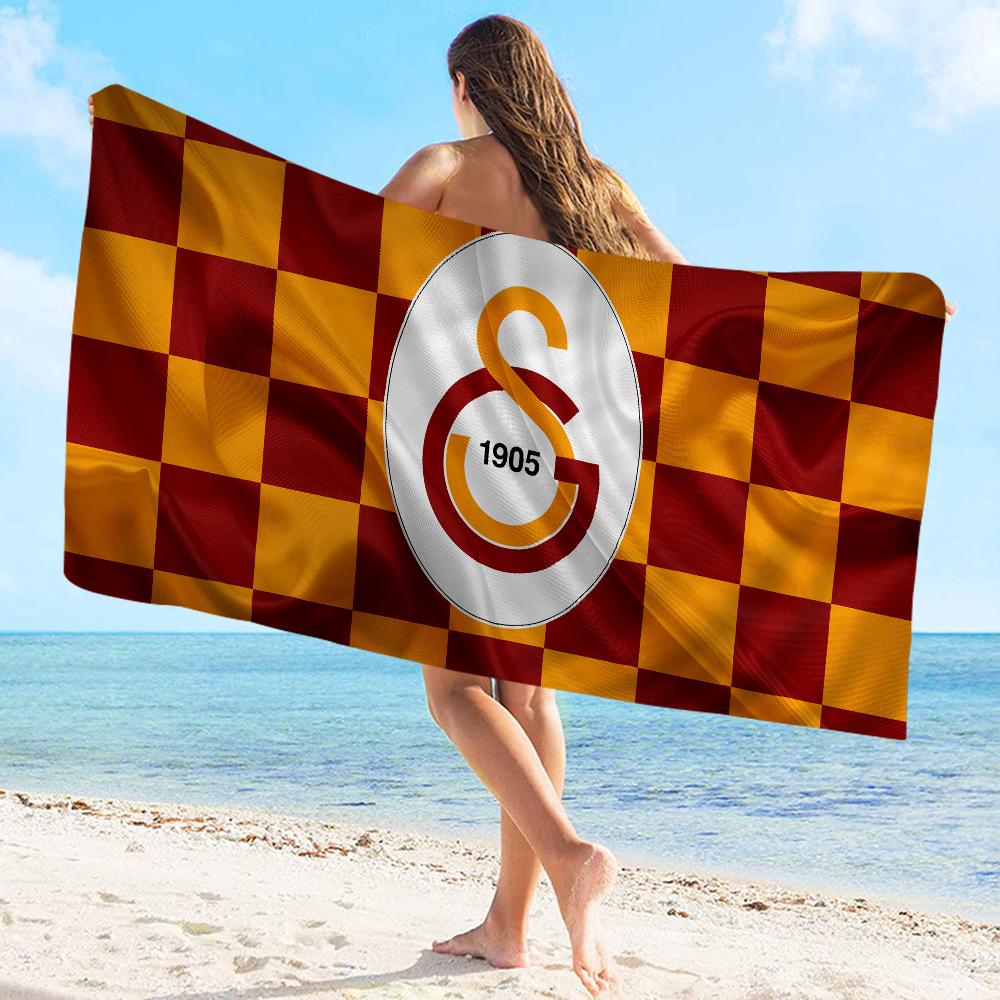 1905-G-Логотип Galatasaray Полотенце Микрофибра Пляжное полотенце Впитывающее Быстросохнущее Мягкое Полотенце для йоги, плавания, курорта, альпинизма
