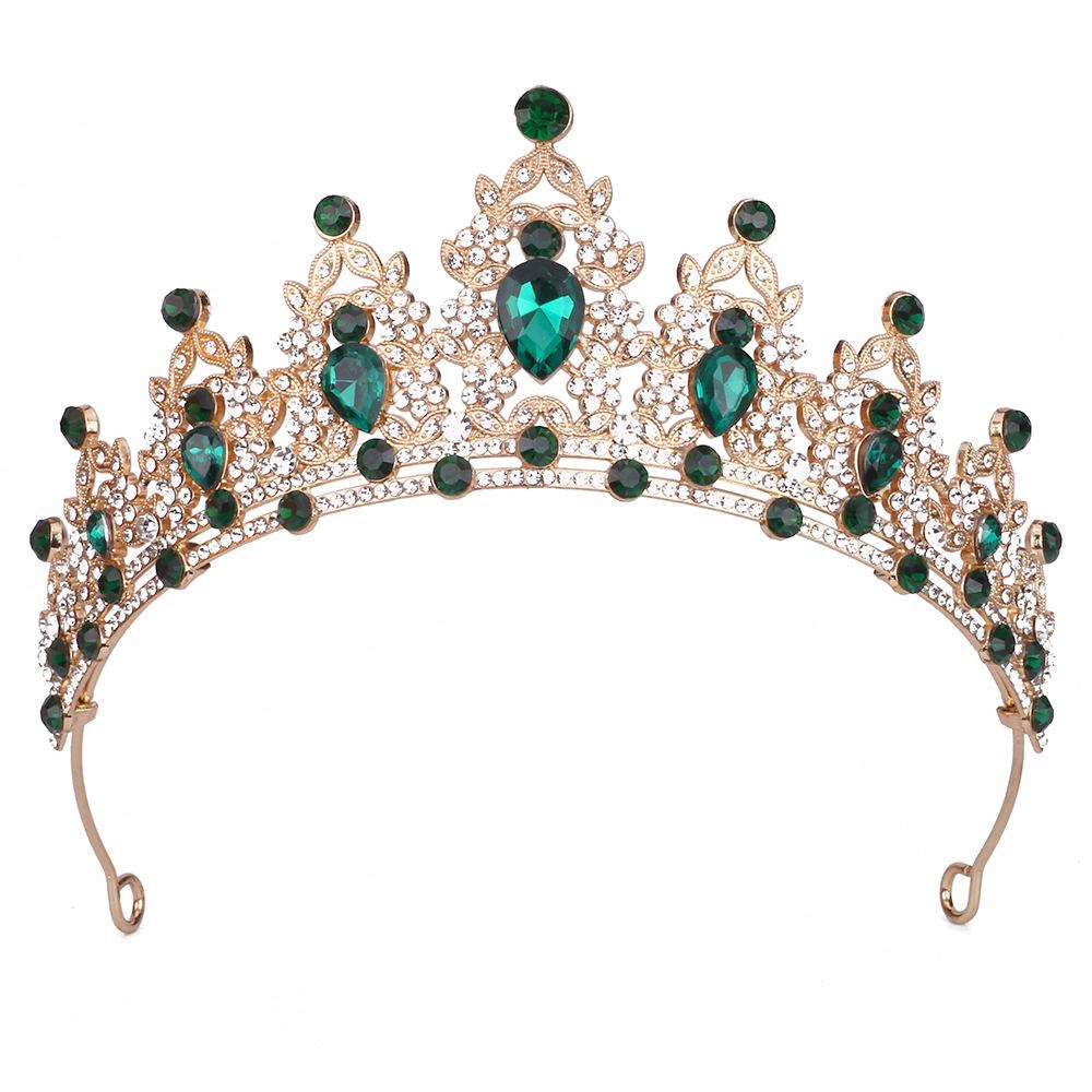 Королевская хрустальная барочная корона-ободок для невесты или дня рождения