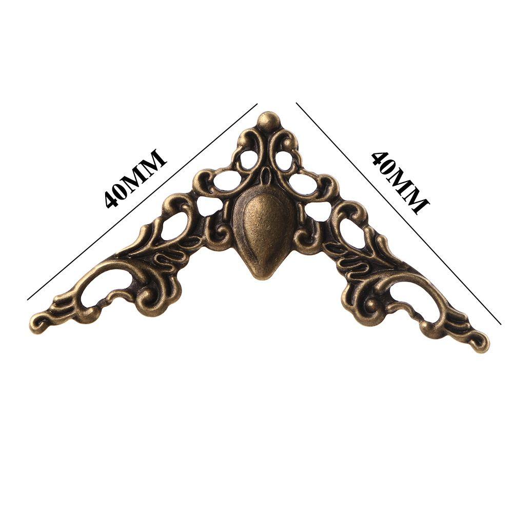 40mm Corner Brackets Protector Decorative Photo Frame Bronze for Menus Bracket Decor Corner Bracket