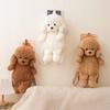 Cute Animals Dog Shoulders Bags Large Capacity Animal Plush Toys Dog Plush Backpack  Lady