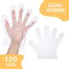 100PCS Transparent Disposable Plastic Gloves For Food Processing, Household Cleaning, Party Celebrations, All Sizes Available