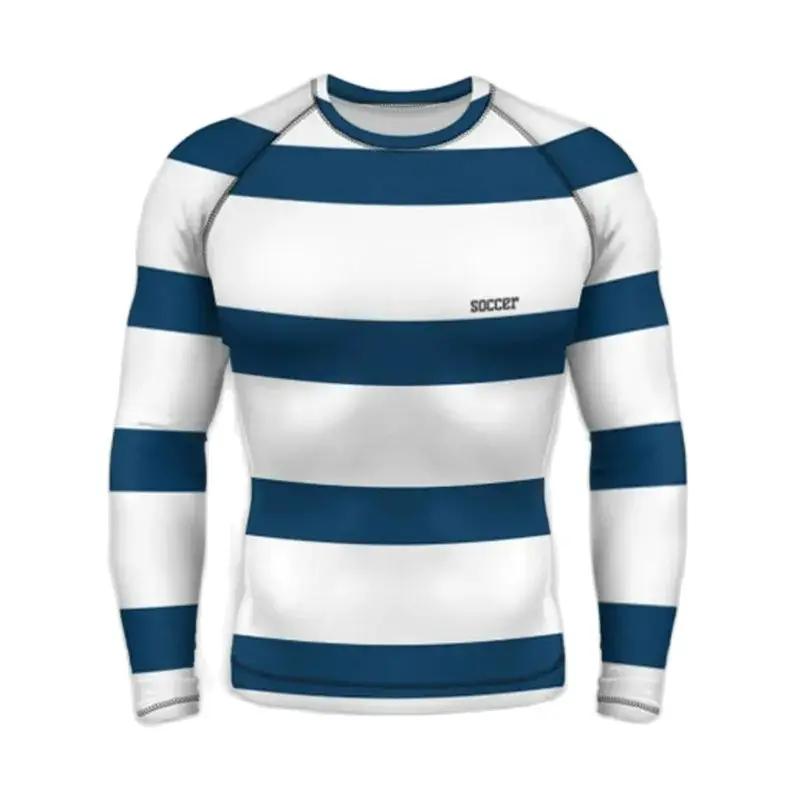 Zebra Striped 3D Printed Fun Street Hip-hop Round Neck Long Sleeved Fashionable Avant-garde Casual Minimalist Men's T-shirt Top