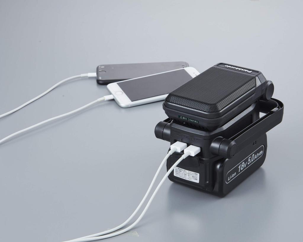 Беспроводной динамик Panasonic для зарядки продается только с Bluetooth 5 Вт, угол поворота x 2 клеммы, черный (аккумулятор/зарядное устройство отдельно) (14,4В/18В/21,6В