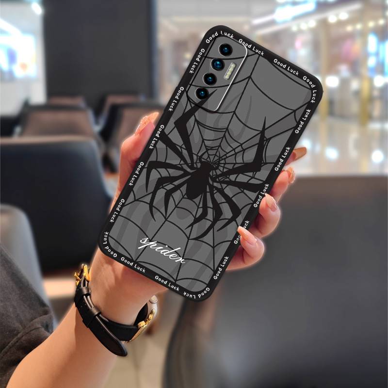 Прочный чехол для телефона с граффити для Tecno Camon17P Пылезащитный Милый Полная обертка ТПУ Задняя крышка Водонепроницаемый Ударопрочный Чехол для телефона