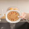 1Pcs Fold Drain Basket Fruit And Vegetable General Kitchen Leftover Sink Strainer Sink Triangular Plastic Water Filter Rack
