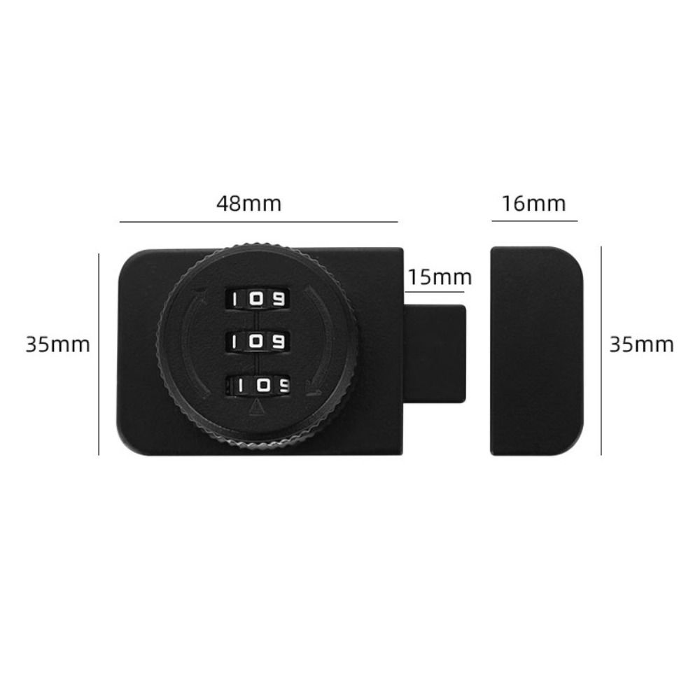 3-digit Cabinet Password Lock Anti-theft Baby Safety Lock Password Door Lock  Household