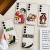Чехол для телефона Anime P-Pieces L-luffy для Samsung Galaxy S21 S22 S23 S24 S25ULTRA FE Ultra Plus5G A52S Прозрачный чехол