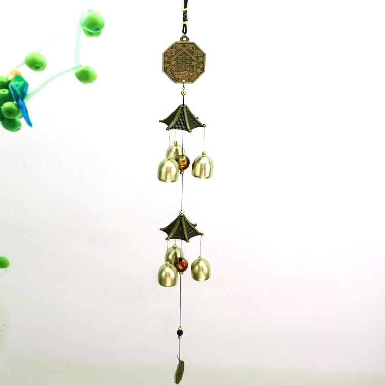 Старинные китайские литые ветряные колокольчики: Подвеска-колокольчик из меди для домашнего декора и подарков