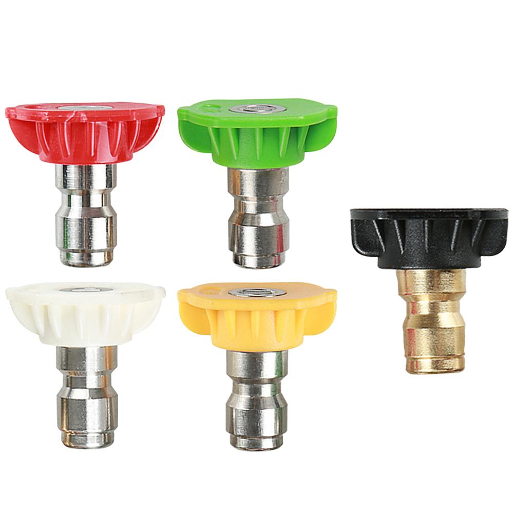 5pcs 250 BAR Washer Snow Foam Lance Spray Nozzle Tip 5 Colors High Pressure