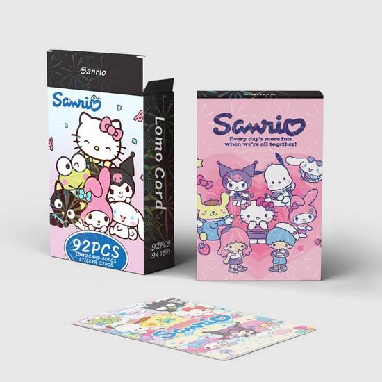 Sanrio фотокарточки товары ЛОМО иллюстрации фотокарточки 60 шт + мини наклейки 32 шт, вечеринка, 1 шт