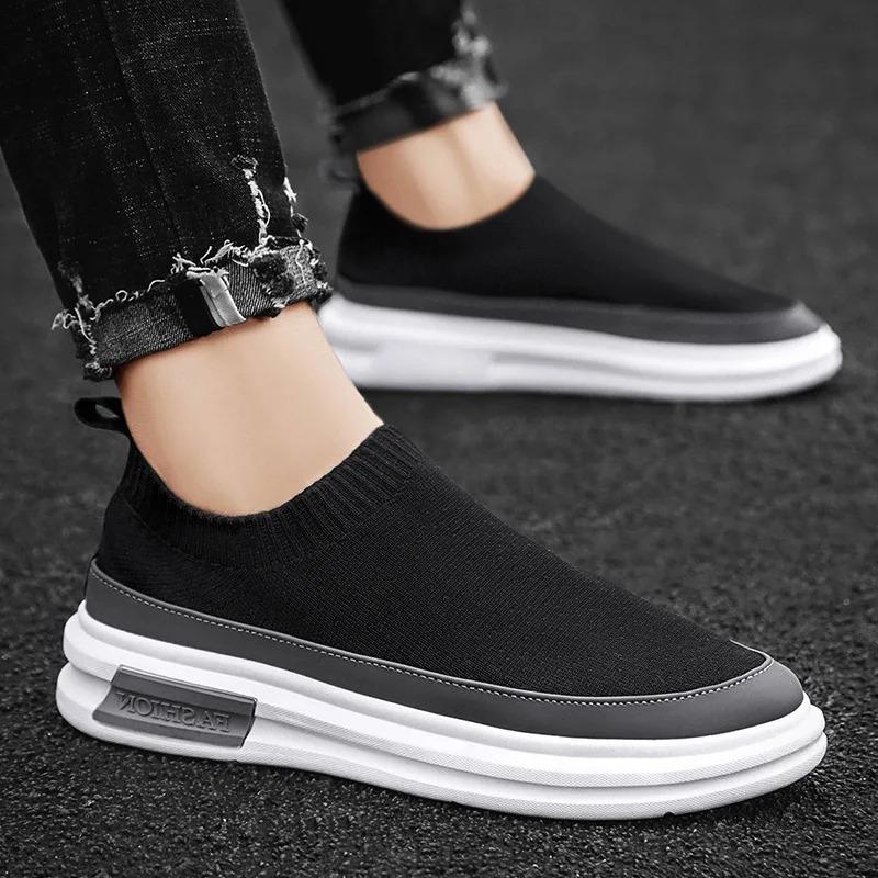 Fashion Men Shoes Classic Comfort Socks Shoes Mesh Breathable Casual Oes New Men's Sneakers Light Sport Running Shoe Soft Driving Shoes