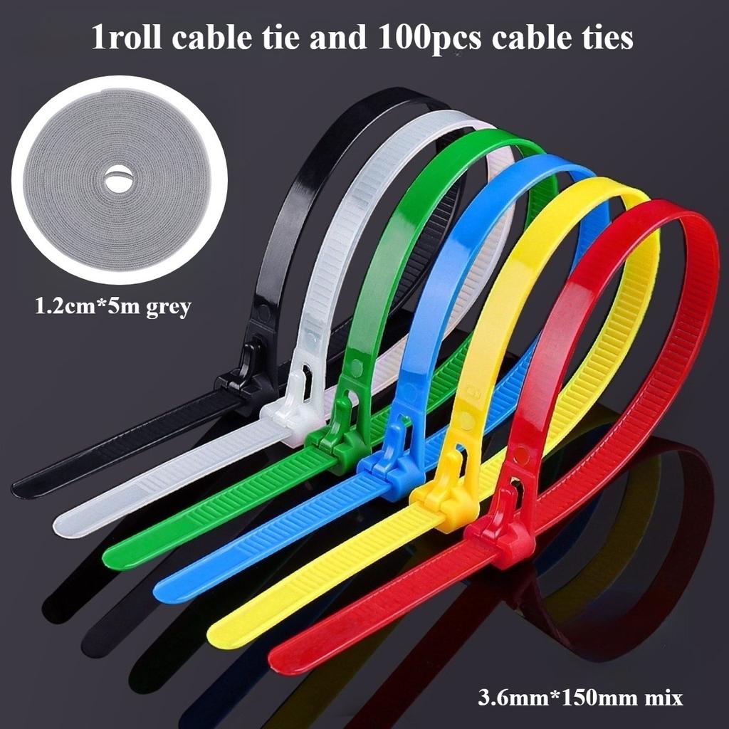 Волшебная лента-липучка для кабелей, многоразовая кабельная липучка, самоклеящийся органайзер для шнуров для кабелей данных и зарядных устройств, для домашнего использования, нейлоновая маркировочная стяжка