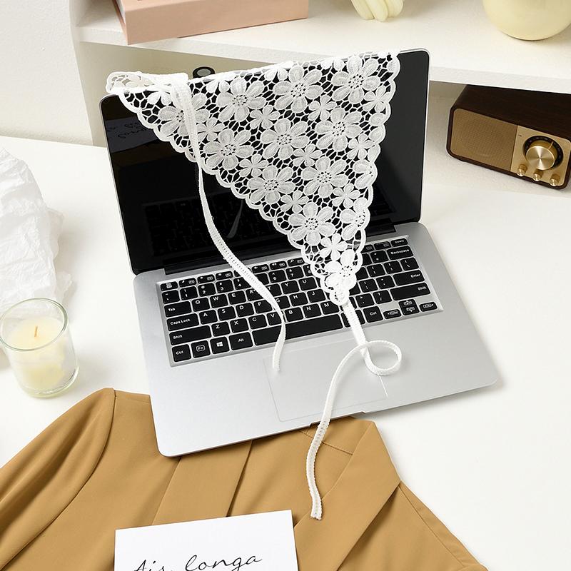 1 шт. треугольный шарф модный женский цветочный ободок бандана летний головной убор полые ленты аксессуары для волос тюрбан