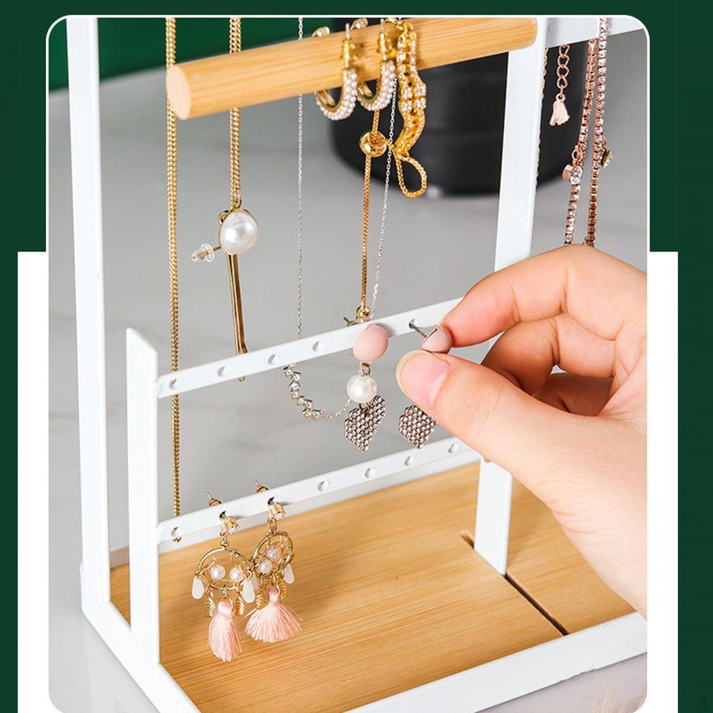 Necklace Jewelry Rack Holder Jewellery with Hooks Ornaments Elegant Bracelet Nordic Tradeshow