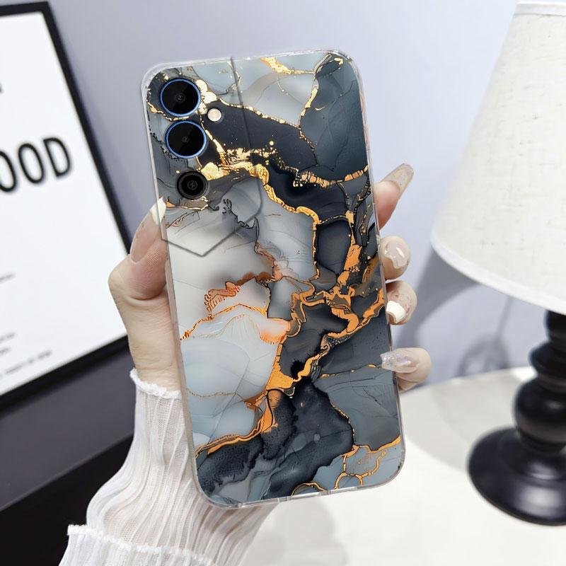 Чехол-защитная крышка для Tecno Pova Neo 2 Neo 3 Для Tecno Pova Neo Мраморный Прозрачный Мягкий Силиконовый Чехол для Телефона Мультяшный Цветочный Fundas