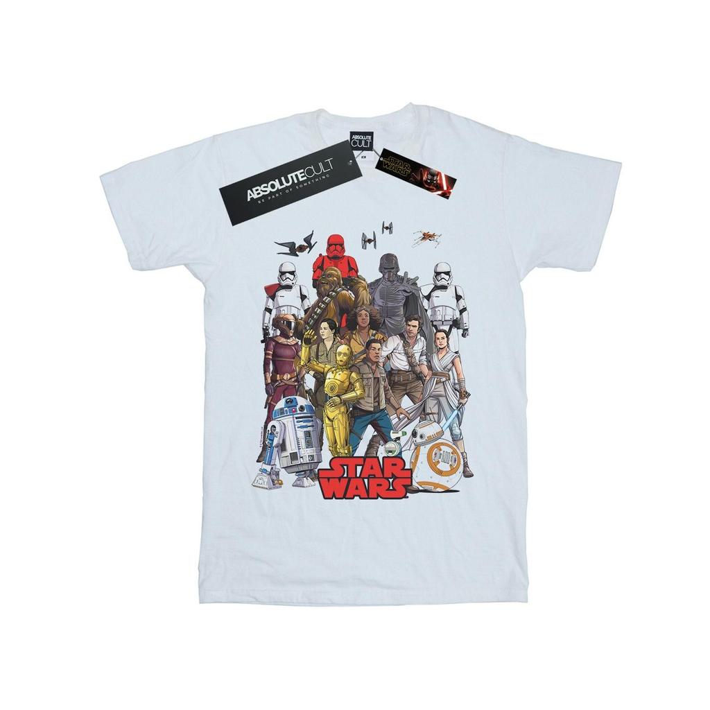 STAR WARS Mens The Rise Of Skywalker Character Collage T-Shirt