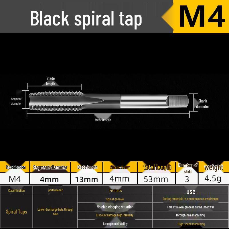 Серебряная спиральная и остроконечная метчиковая фреза M35 с высоким содержанием кобальта и титановым покрытием