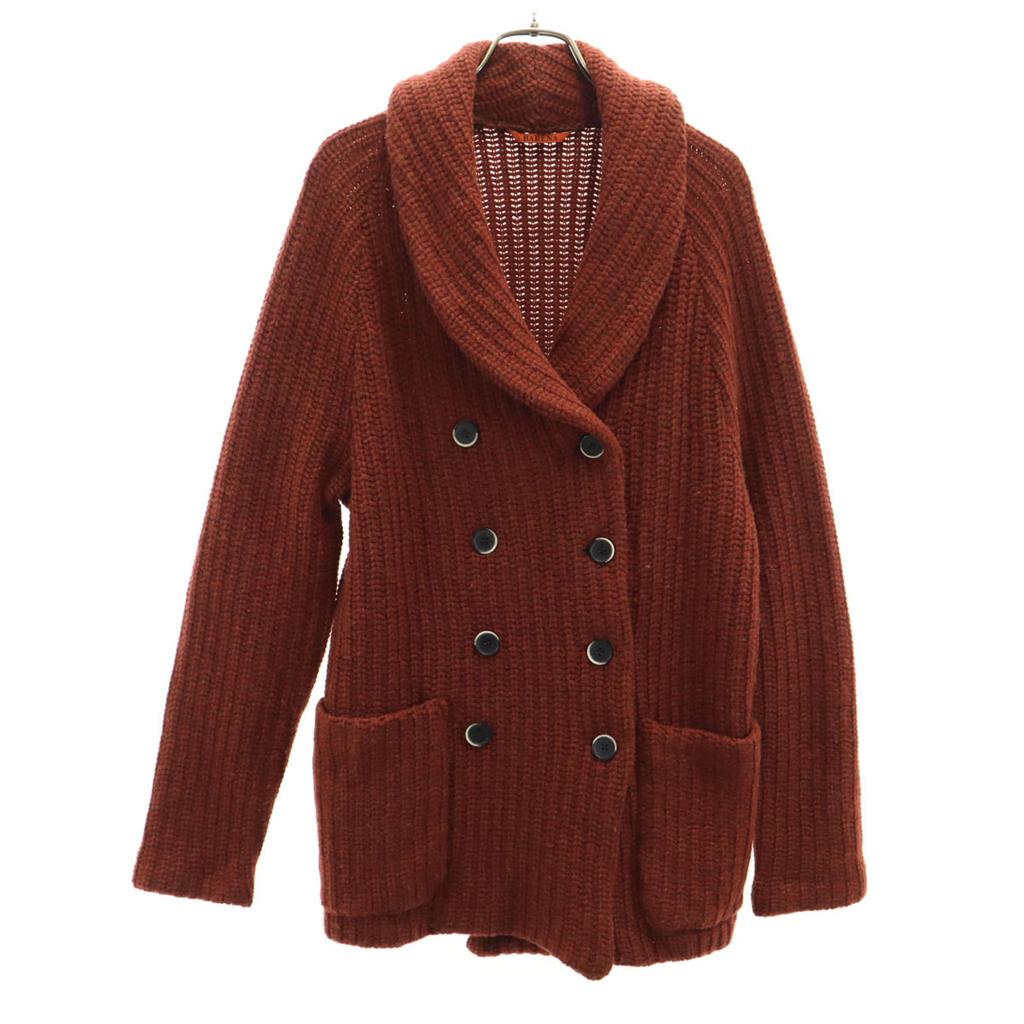 BARENA Made In Italy Wool Blend Shawl Collar Knit Jacket XS Double Button Women Used