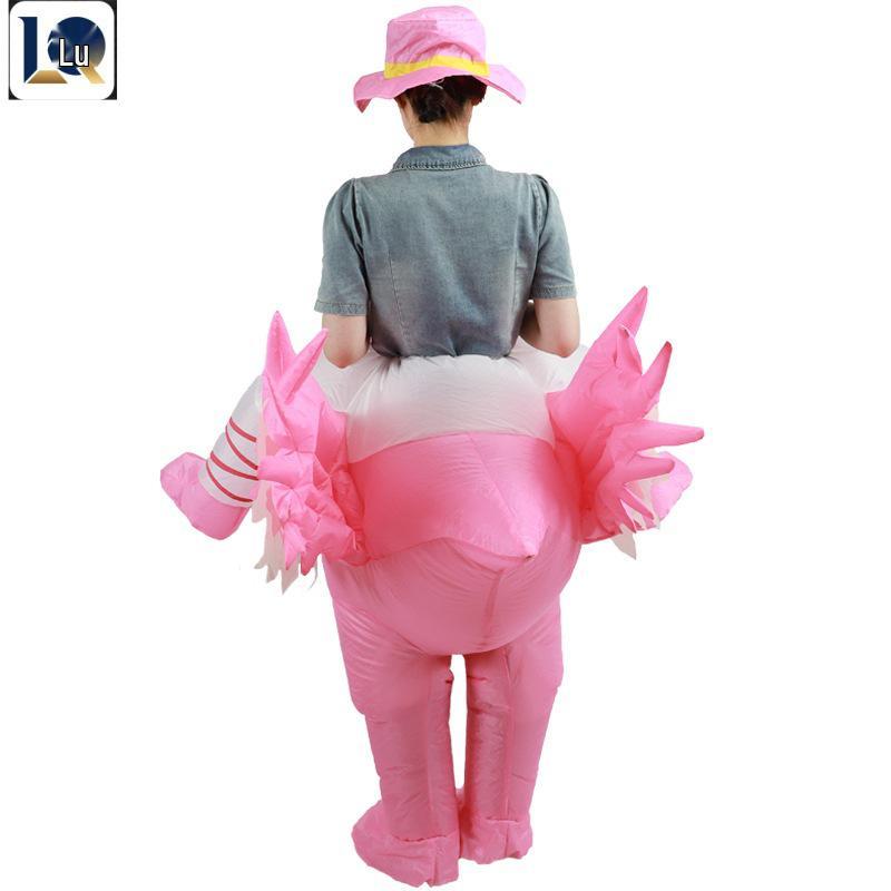 Надувной костюм фламинго для рождественских карнавалов и фестивалей