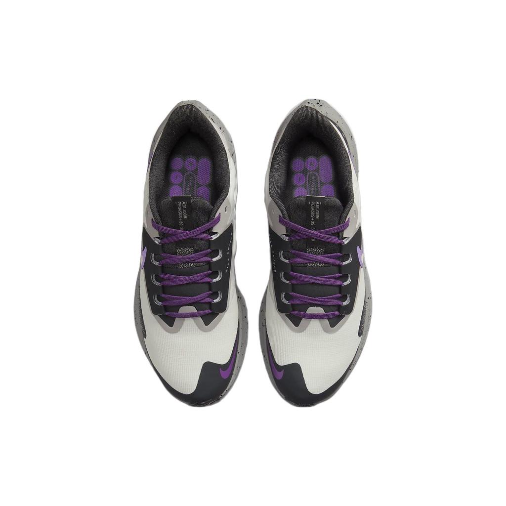 Nike Air Zoom Pegasus 39 Shield Light Bone Vivid Purple Women Sneakers Cream Cobblestone Dark-Smoke-Grey DO7626-003