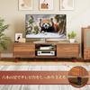 Подставка WLIVE TV с телевизором Малая ширина телевизора Низкий телевизор Большой телевизор Совместимость с AV Гостиная Спальня ADSG620 Коричневая дверь, Доска, Доска, 120 см, Подставка, Тип, Подставка,