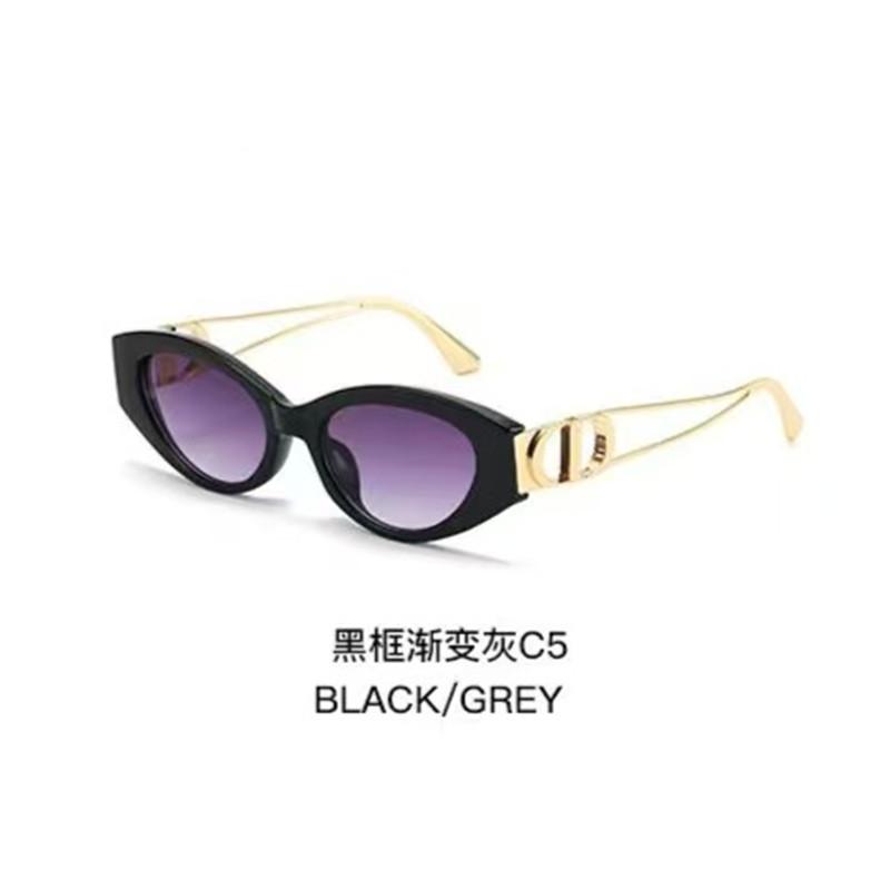 New European and American style cat eye sunglasses ins star fashion metal legs sunglasses UV protection