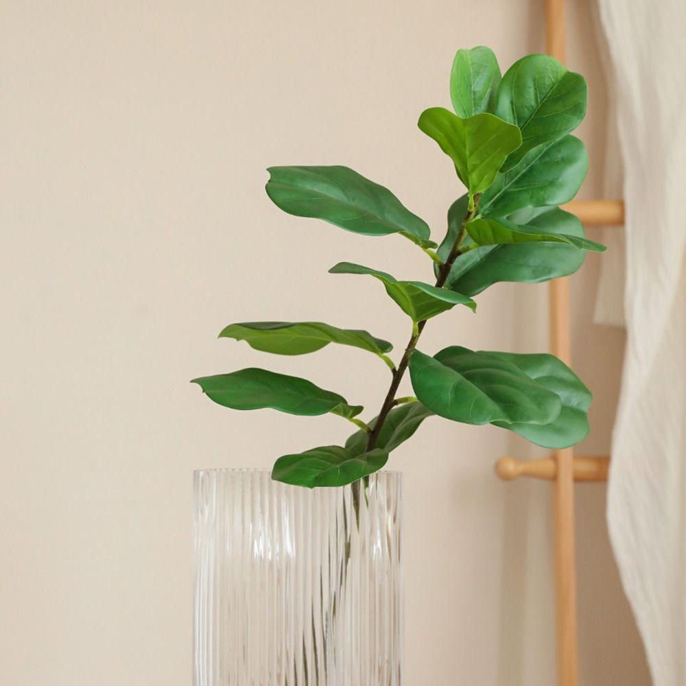 Свадьба Реалистичная Офисная Зелень Искусственное Растение Искусственная Ветка Фикуса Цветочная Композиция Искусственные Листья