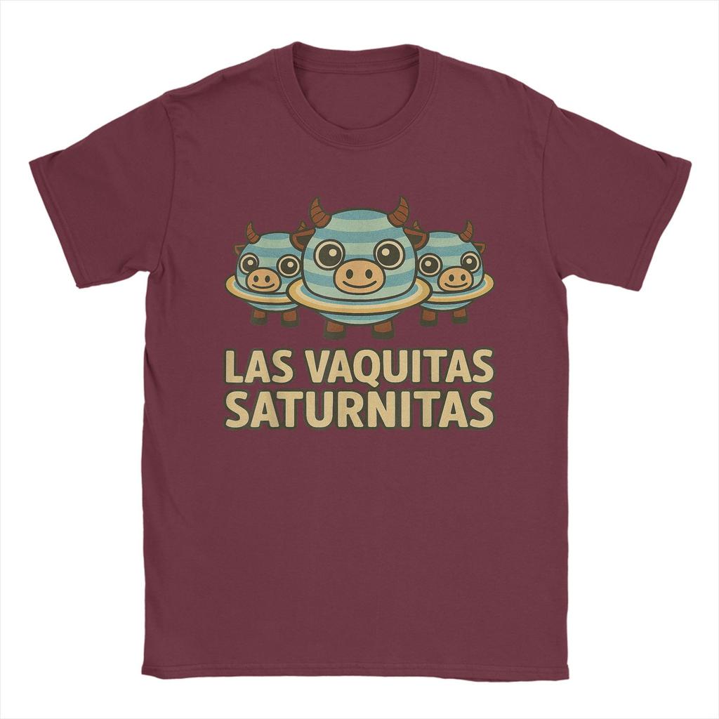 Повседневная футболка Летняя Las Vaquitas Saturnitas Смешная Итальянская Детская Футболка-мем Футболка для мужчин с коротким рукавом
