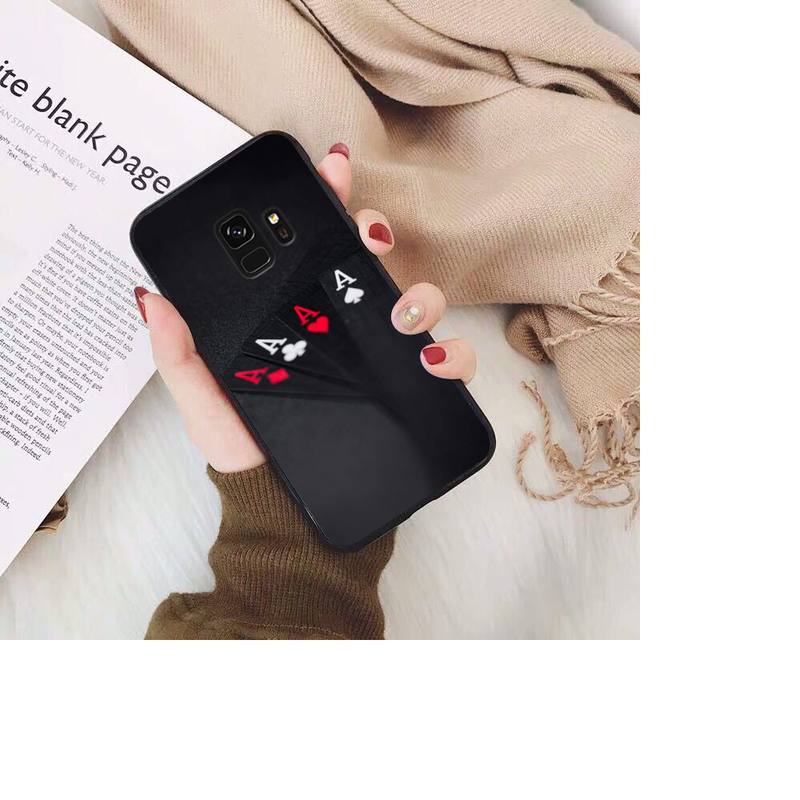 Poker Phone Case For Samsung Galaxy S20 S10 Plus S10E S5 S6 S7edge S8 S9 S9Plus S10lite 2020