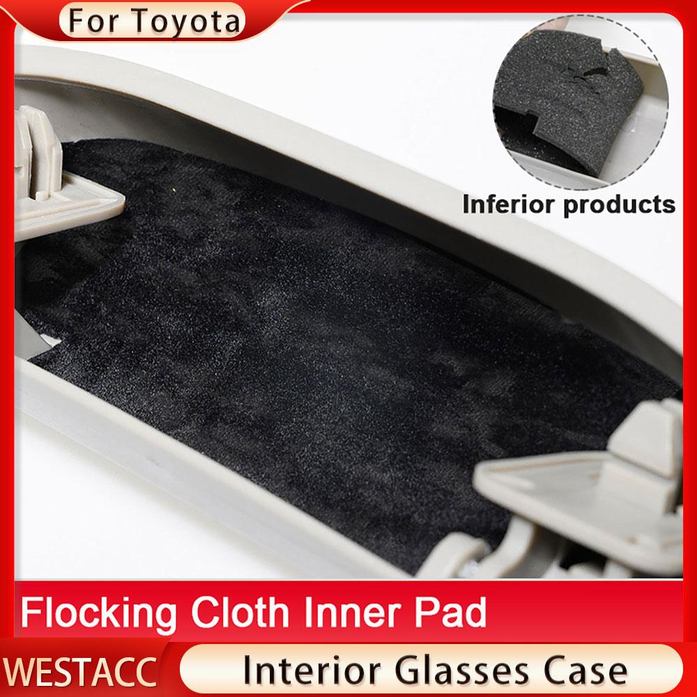 Чехол для автомобильных очков для Toyota Corolla C-HR CHR RAV4 Camry Prius Reiz Venza Highlander Prado Sequoia 2014-2022