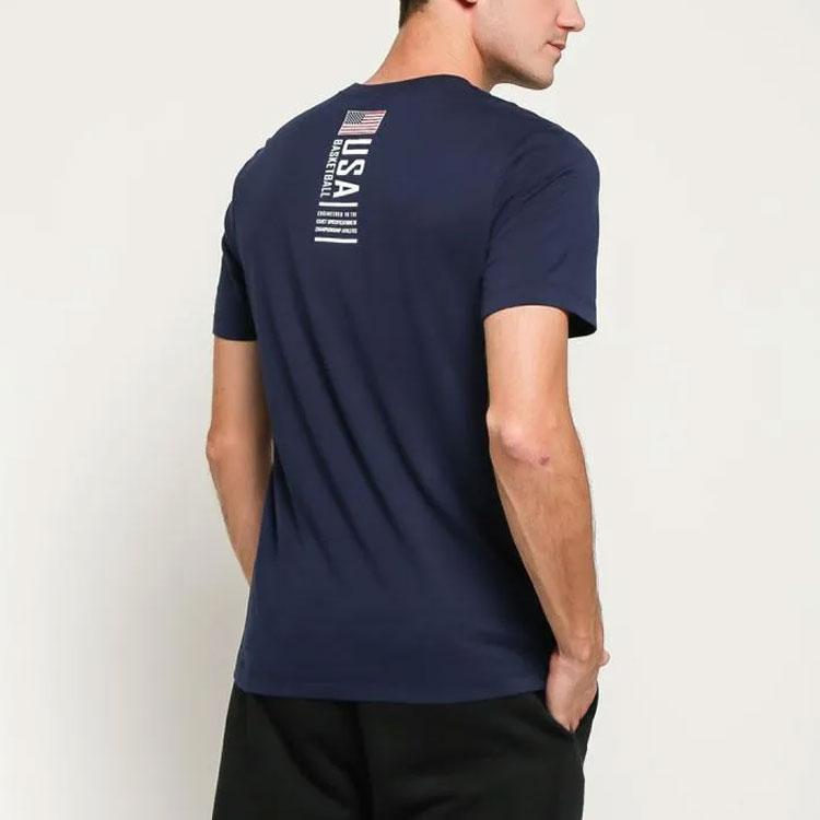 Nike World Cup Dream Team Quick-Drying Short-Sleeve T-Shirt Men Tops Deep-Blue AV4352-451