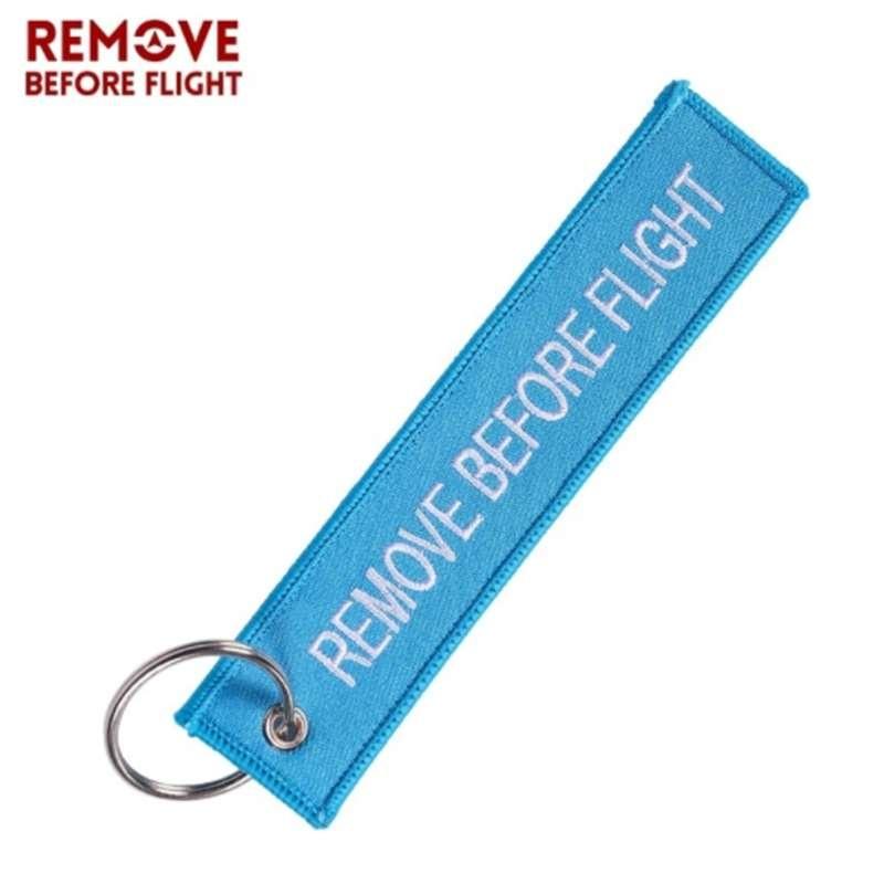 Удалить перед полетом летные брелки для ключей с вышивкой для автомобиля, мотоцикла, брелок для полета