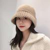 Maillard Autumn and Winter Hat Women's Korean Version Versatile Woolen Fisherman Hat Korea Dongdaemun Same Style Warm Knitted Hat