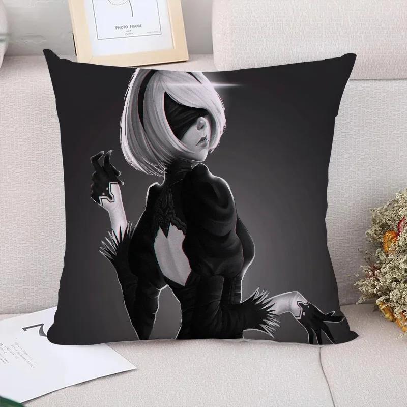 Декоративная наволочка Nier Automata Осенний декор Диванные подушки Наволочка x Наволочки для подушек для кровати Наволочки
