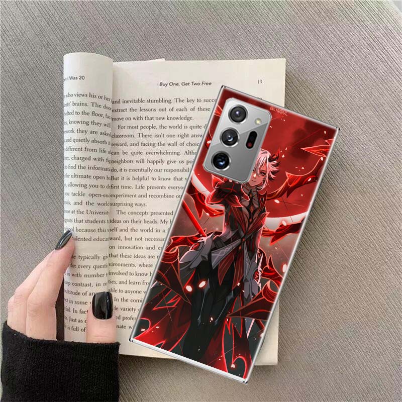 Чехол для телефона Arlecchino Genshin Impact для Samsung A15 A25 A35 A55 A13 A23 A33 A53 Galaxy A05S A51 A71 A41 A70 A50 A40 A21 A31 A03